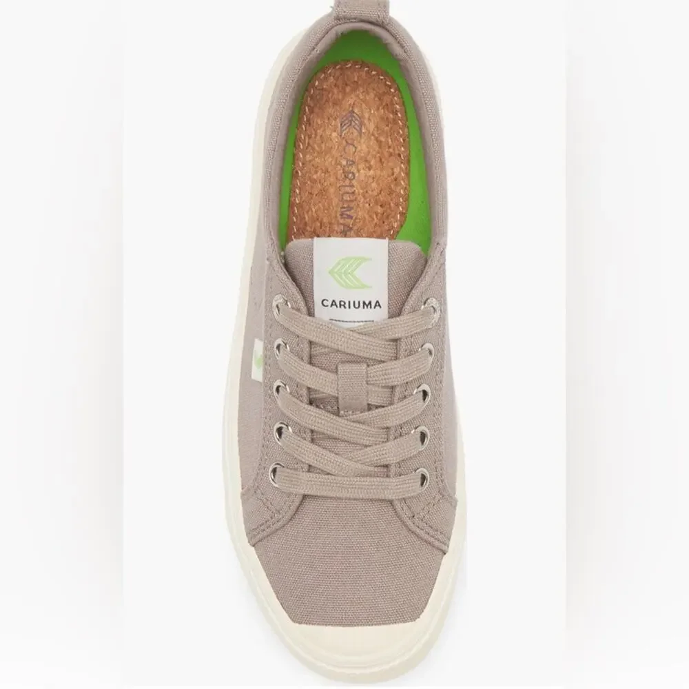 Cariuma OCA Low Canvas Sneakers Mystic Grey Men 8.5/Women's 10 Sustainable